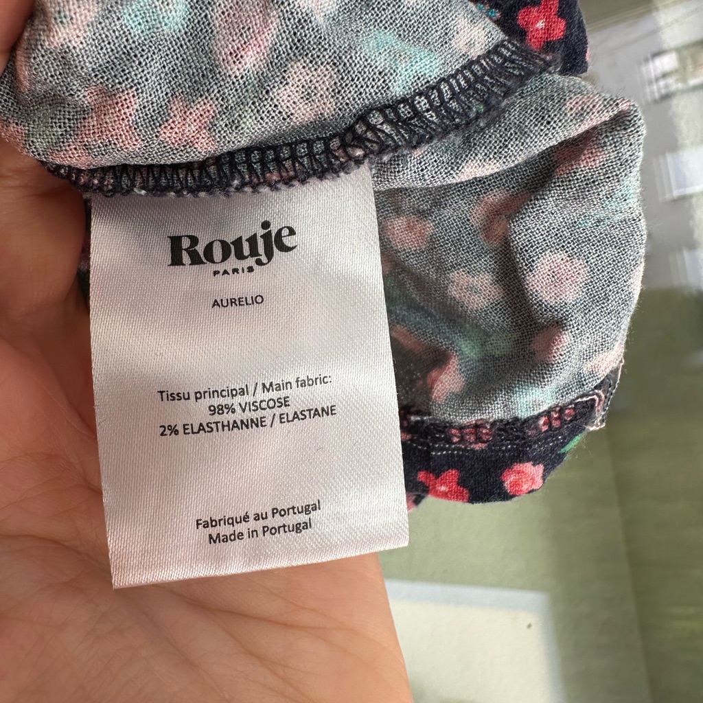 Rouje Aurelio Top In Blue Floral — image 6 of 7